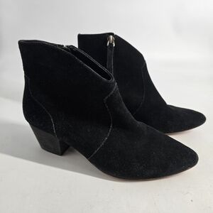 Black Suede Ankle Boots 7